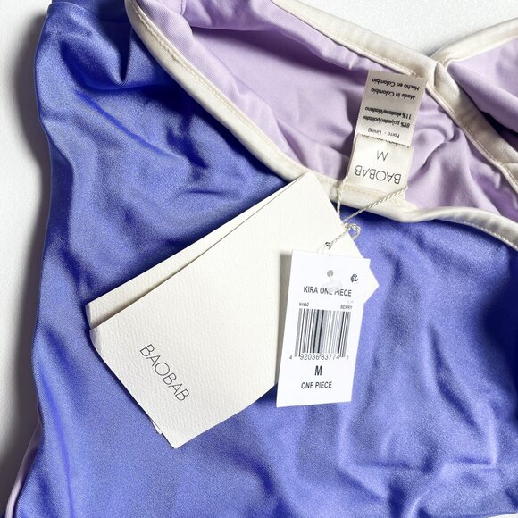 Baobab Kira One Piece Swimsuit Berry Purple One Size Medium NEW NWT - Picture 5 of 11